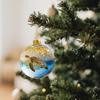 Playful Animal Acrylic Christmas Ball Decoration, Animal Wonder Series Decoration,  Life Christmas Decorative Ball Winter Holiday (Sea Turtle)
