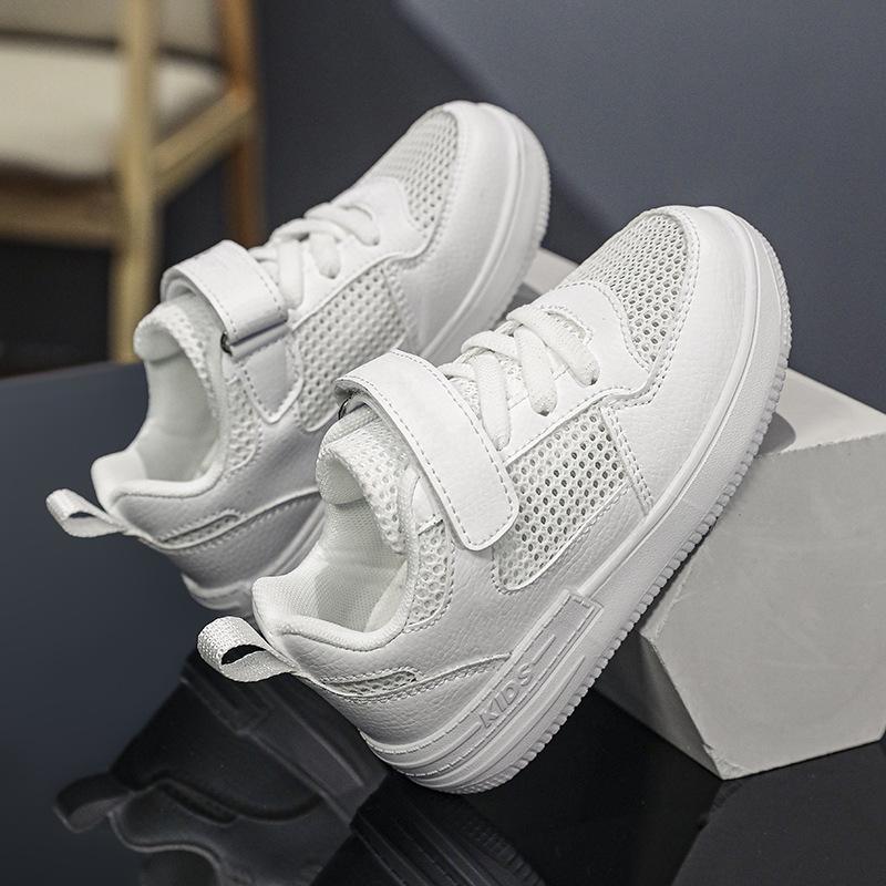 Children's Day Boys' Little White Shoes 2025 Summer Mesh Breathable Sneakers Boys' Single Mesh Casual Board Shoes