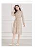 Spring elegant dress with slimming long sleeved printed skirt for children