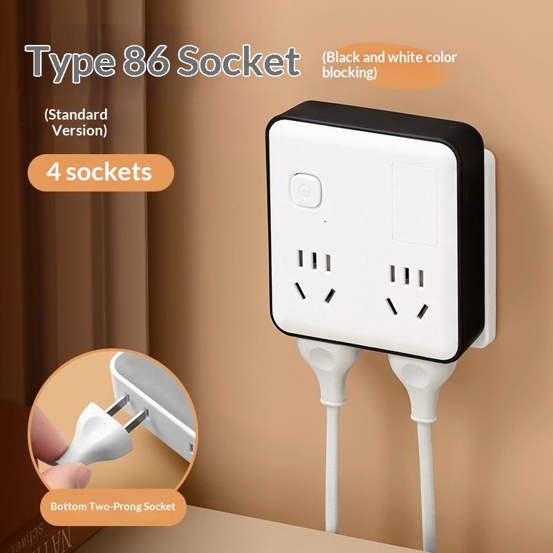 25W Fast Charge Wall Power Socket Stable Output USB C USB A Multi Port Outlet for Office Travel Dorm