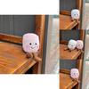 Adorable Soft And Creative Two-tone Marshmallow Plush Keychain Doll For Couples