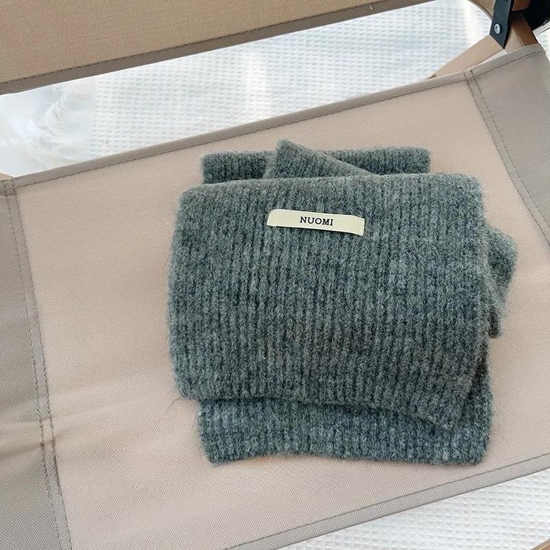 1-8Years Wool Versatile Children's Scarf Autumn and Winter Knitted Warm Scarves for Boys and Girls Trendy Windproof Headscarf