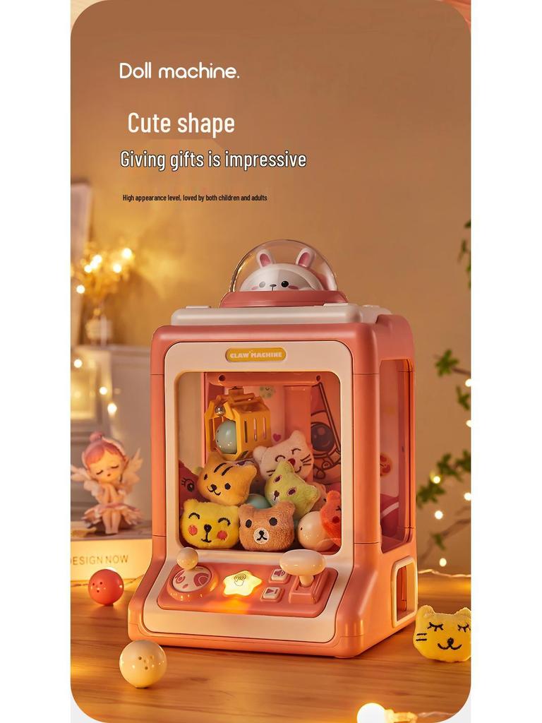 Little Rabbit Kids' Claw Machine - Cute Plush Toy with Sound & Light for Boys and Girls