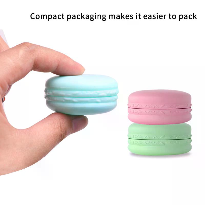 5Pcs 10g Macaron Color PP Plastic Cream Jars Portable Travel Cosmetic Containers for Lotion Foundation Makeup Storage