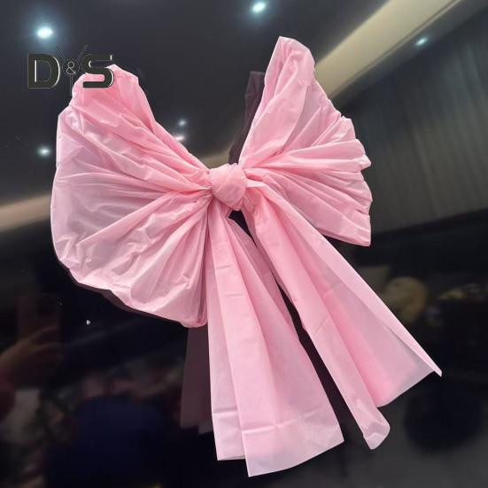5Pcs 24" Large Bow Plastic Decorative Bow for Gift Wrapping Anniversary Wedding Birthday Party Decoration