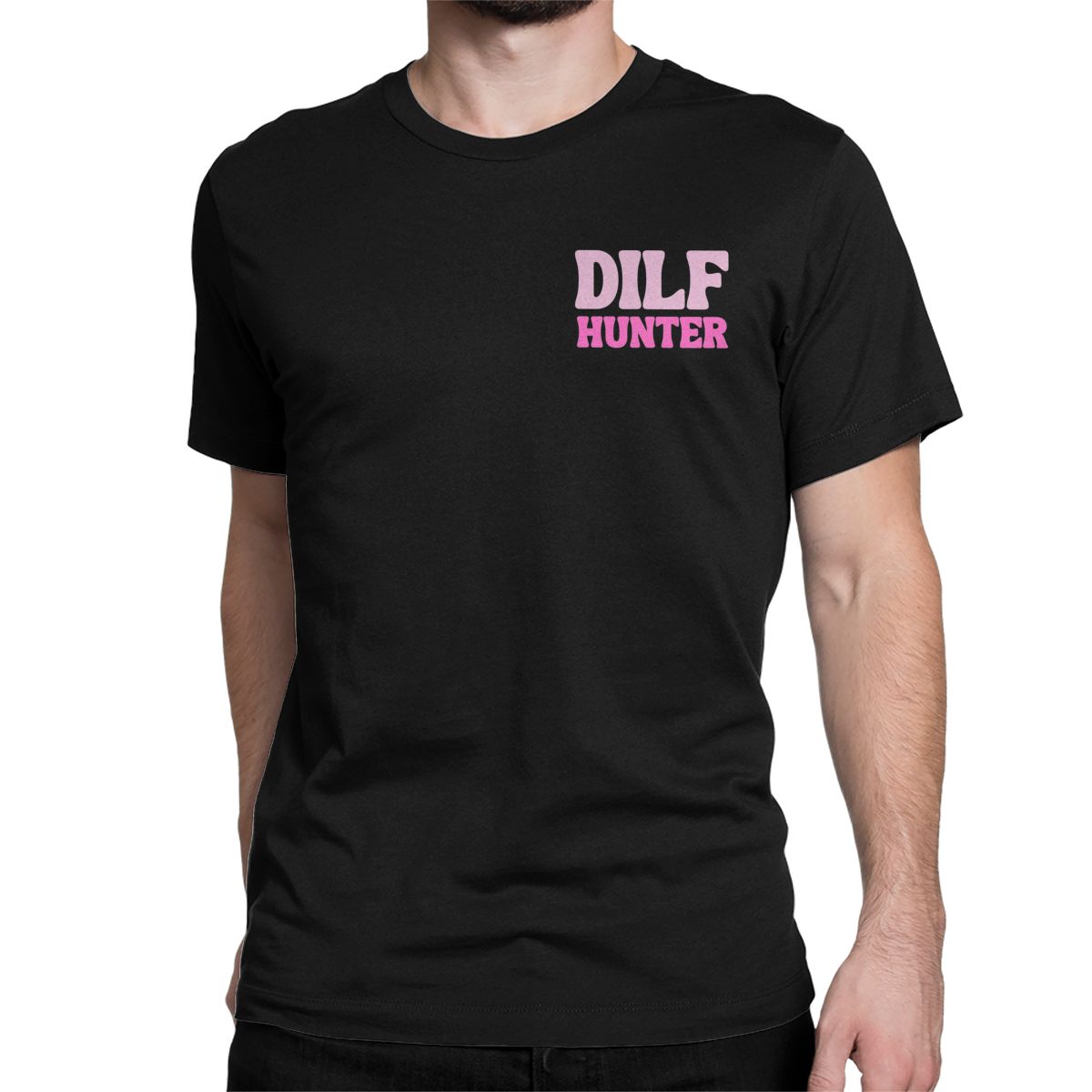 

Men Women Funny Meme Logo T Shirts Dilf Hunter 100 Cotton Clothes Funny Short Sleeve Crew Neck Tees Unique TShirt S