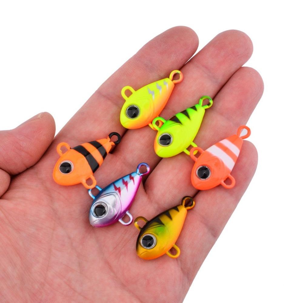 2pcs 5.5cm 10g VIB Lure Spoon Wobbles Vibration Spoon Fishing Lure Metal Fishing Bait  Ice Fishing