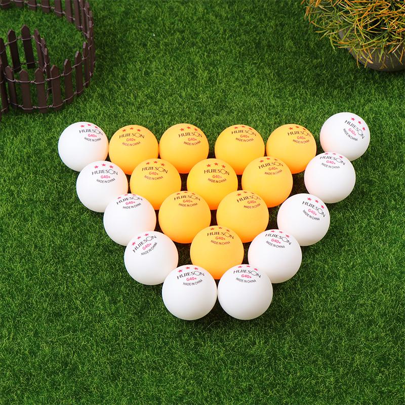 10Pcs 3 Star Table Tennis Training Balls G40+ White Orange Abs Ping Pong Balls For Table Tennis Club Training Pingpong Balls