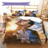 Queen Freddie Mercury Muster Bettwäsche, Steppbett Set Bettbezug Kissenbezug Zuhause Geburtstagsgeschenk (1 Bettbezug + 2 Kissenbezüge, ohne Füllung)