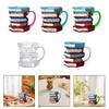 Books Stack Coffee Cup Accessories Colorful Reading Bookish Items Supplies for Book Lovers Writer