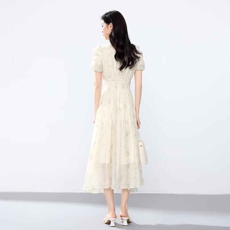 JOY SPEAKER 2025 Summer Elegant A-Line Midi Dress