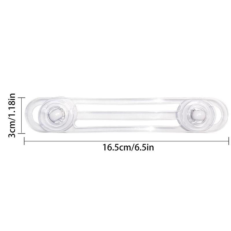 5PCS Transparent Soft Strap Anti-Opening Safety Locks Multi-functional Child Locks for Drawers Refrigerators - Baby Protection