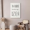 Obraz - Sztuka Słów (1-Częściowy) - Inspirujący Czarny Napis Na Białym Tle