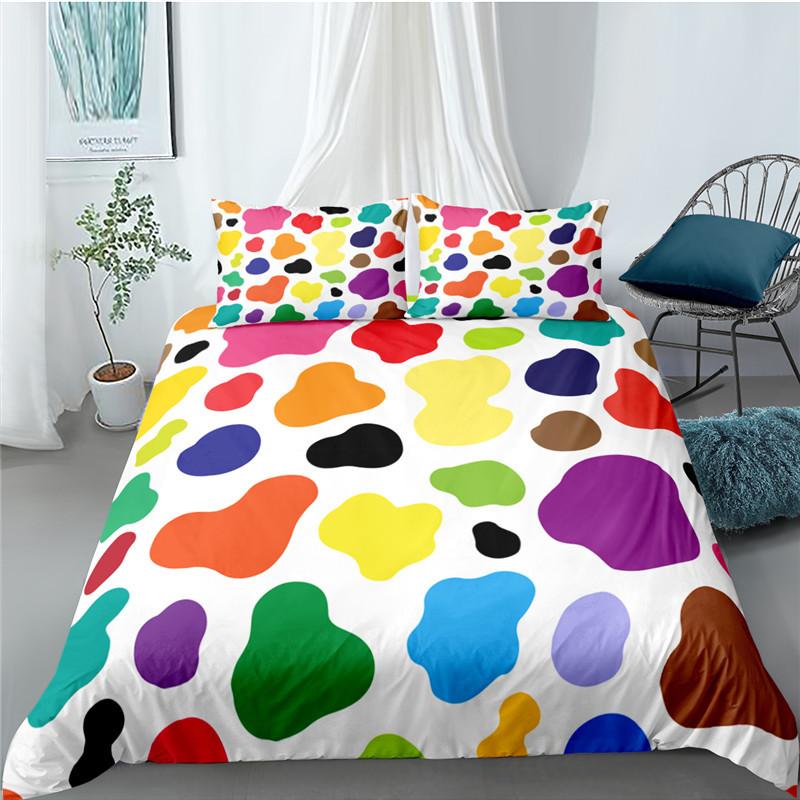 Colorful Leopard Print Duvet Cover Twin Size Safari Cheetah Print Comforter Cover Africa Animal Bedding Set For Girl Boys Teens