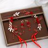 Bridal Wedding Headband Earrings Set Vintage Dress Headwear Bride Garland Head Hoop Headbands Jewelry Headdress Hair Accessories
