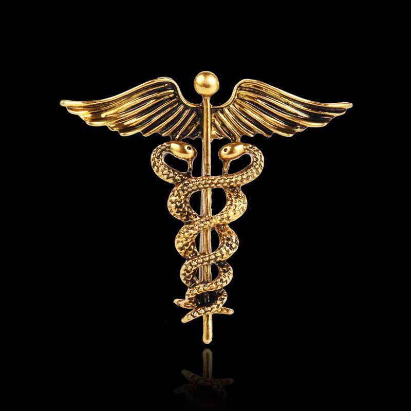Double Snake Entwined Light Luxury Exquisite Accessories Angel Snake Wings Fashion Brooch