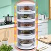 Transparent Stackable Food Insulation Cover Dust Proof Portable For Home Kitchen Keep Food Fresh Storage Organization Save Space
