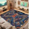 City Cyberpunk Theme Crystal Velvet Floor Rug Personalized Custom Name Text Warm Carpet Home Decoration