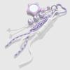 Braided Rope Keychain Heart Star Bag Pendant Charm Fashion Backpack Accessories for Handbag,Purse Decorations Gifts