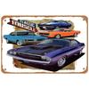 Retro Metal Sign - Classic Car Wall Art for Man Cave, Garage, Home Bar Decor