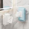 Transparent Suction Cup Tissue Box Plastic Face Towel Dispenser Wipes Holder  for Bathroom