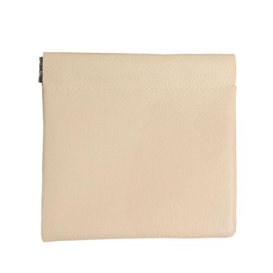 Snap Closure Pouch Faux Leather Portable Coin Purse Mini Cosmetic Bag Organizer for Lipstick Jewelry Earphones Cables Storage