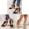 Roman Sandals For Women With Open Toe And Back Zipper Summer Footwear