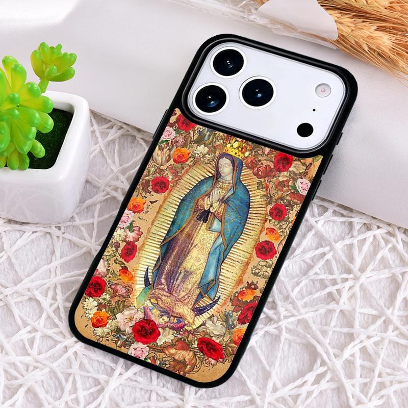 

Virgen De Guadalupe Virgin Mary Shockproof Phone Case for iPhone 17 Air 16e 15 11 12 14 13 Pro Max Cover Coque iPhone 12