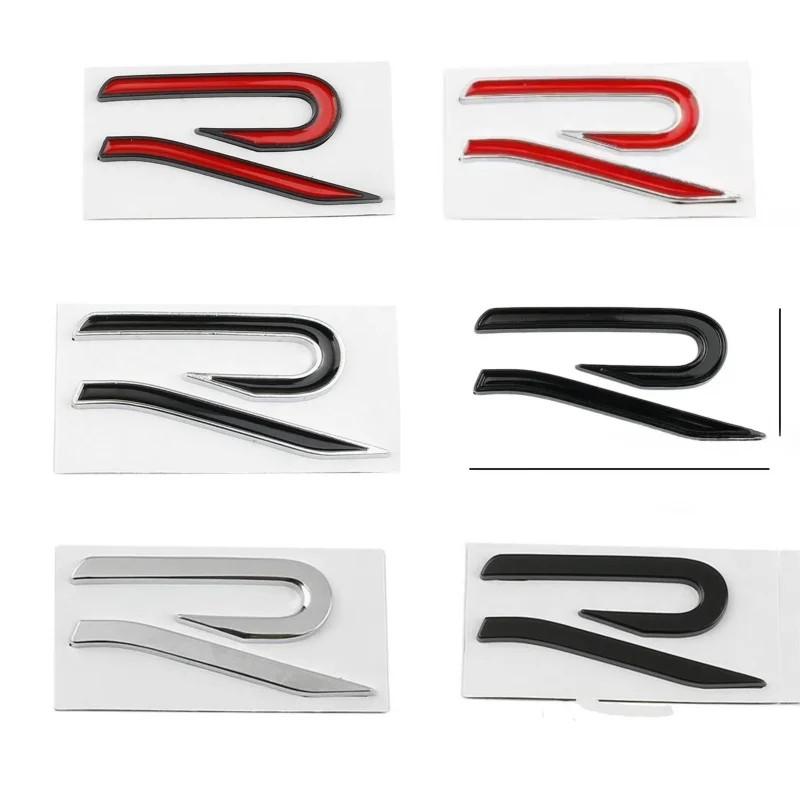 AABLC1 Metal Car Decals for Volkswagen VW R Line Golf 8 Beetle Scirocco Passat Sharan Tiguan Jetta Trunk Sticker Fender Side Badge