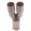 2-1 Steel Exhaust Merge Collector Dual 1.5" ID Inlet