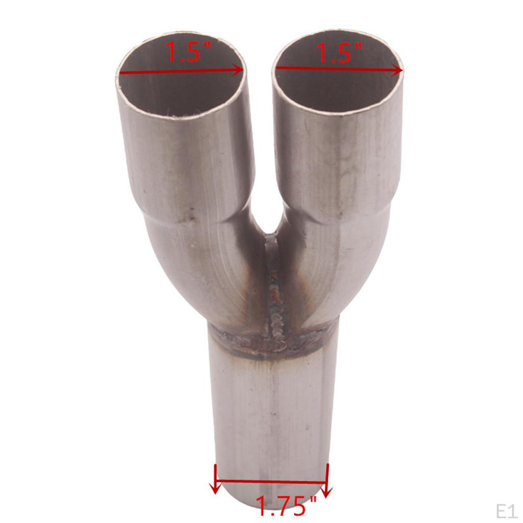 2-1 Steel Exhaust Merge Collector Dual 1.5" ID Inlet