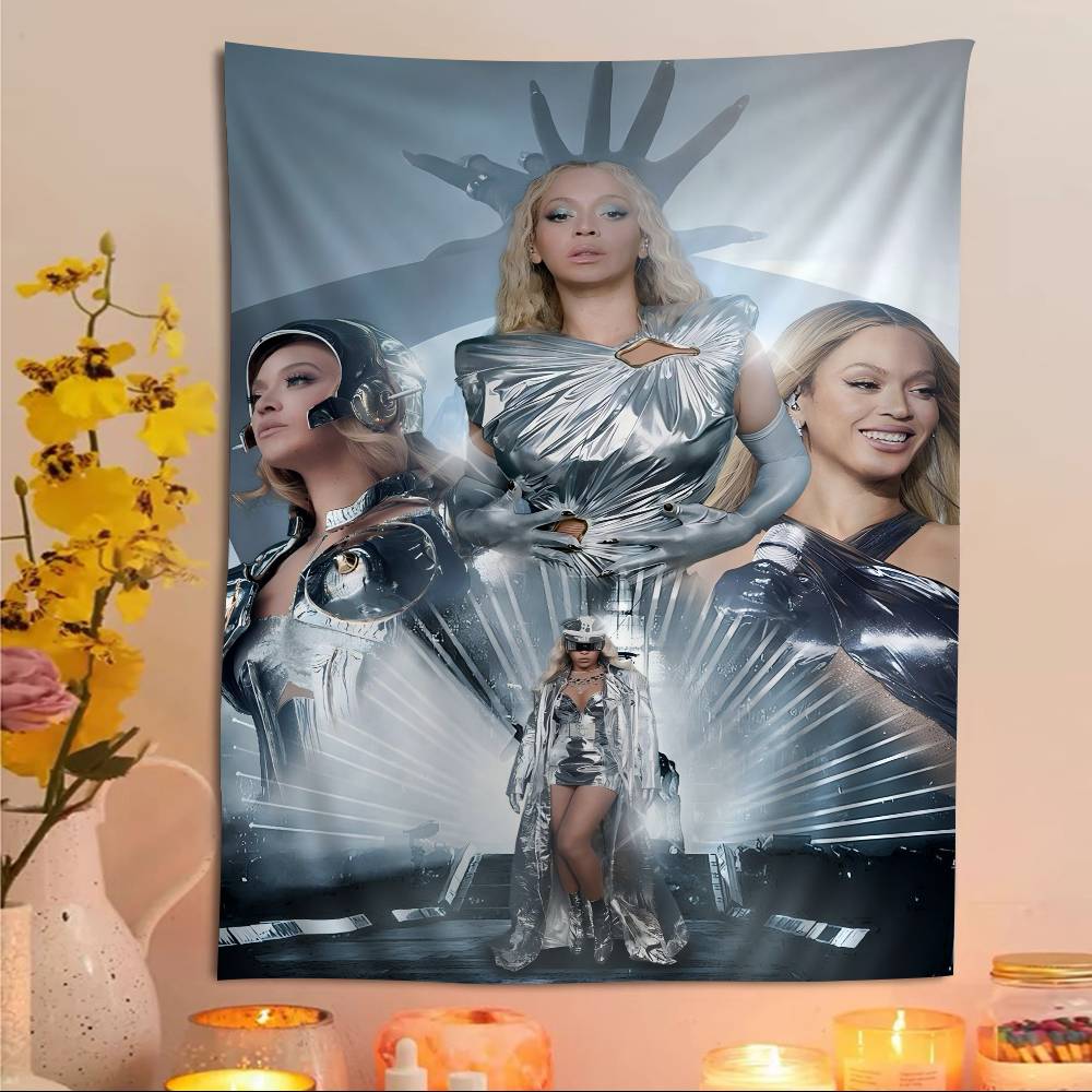 Beyonce Super Singer Anime Tapestry Indian Buddha Wall Decoration Witchcraft Bohemian Hippie Wall Hanging Sheets