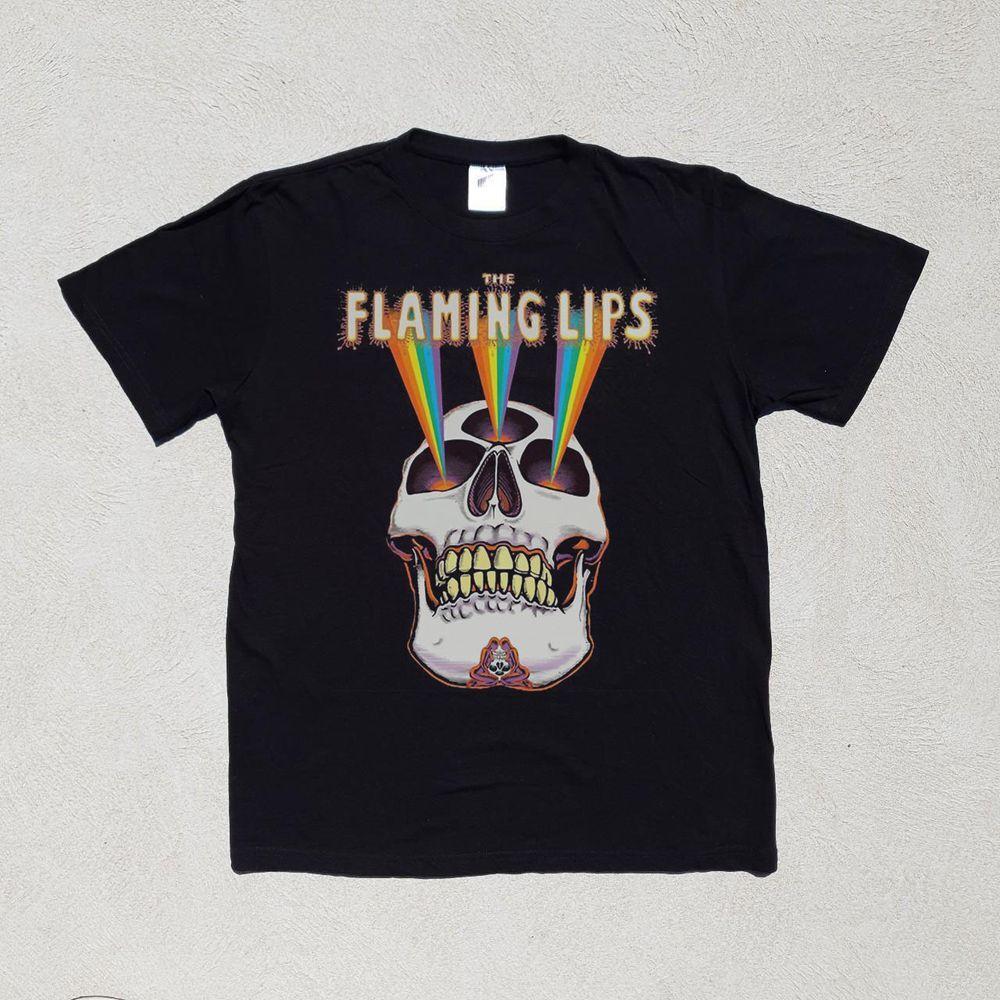 The Flaming Lips Band Black Short Sleeve Unisex Tshirt Reprint S5XL KH6747 S