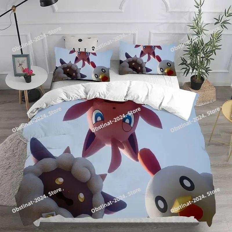 Nieuw Spel Palworld Beddengoed Set Beddengoed Set Beddengoed Dekbedovertrek Laken Kussensloop Bed Zacht Dekbedovertrek Volledig Queen King Maat