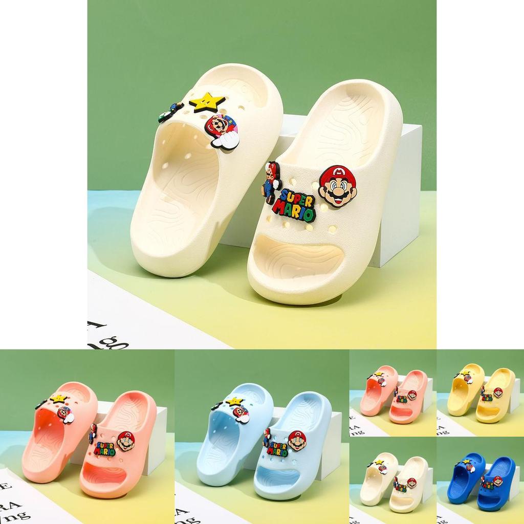 Comfortable Mario Character Eva Slippers For Kids In Soft Sole Design Available In Multiple Colors And Sizes For Boys And Girls
