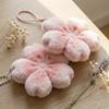 Friendship Plush Flower Keychain Ornaments Bag Hanging Trendy Fluffy Flower Pendant Gifts