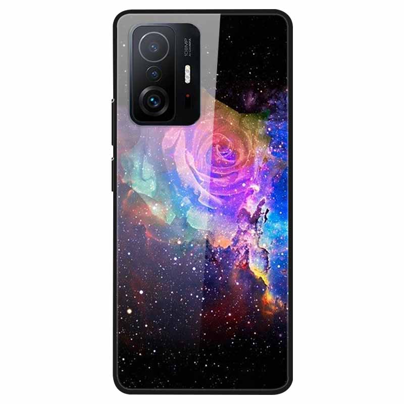 For Xiaomi 11T Tempered Glass Case Soft Bumper Hard Funda For Xiaomi mi 11T Pro Phone Case 11 T 11T Pro 11TPro Back Cover Shells