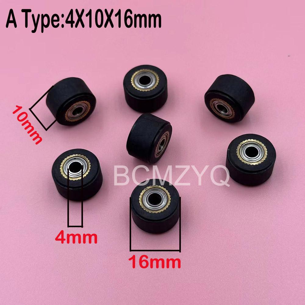 3PCS Roland VP540 Cutter Plotter Paper Pressure Pinch Roller for Roland GX-24 GX-500 GS24 GR540 Rubber Push Press Rollers Wheel A 4X10mmX16mm