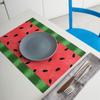 4Pcs Fruit Placemat Summer Fruit Theme Happy One Birthday Party Decorations Kid Adult Baby Shower Supplies Wedding Party Favors