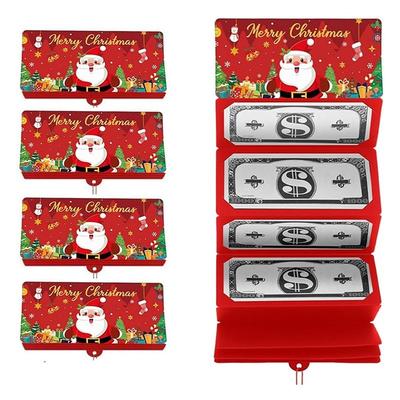 For Xmas Money Holder With 10 Slots, 5Pcs Christmas For Cash Envelopes For Xmas Party Surprise
