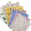 Liuliu Floral Print Cute Scrap Set for DIY Lunch and More 20cm X Fabric, Crafts, Patchwork, Bags, Pouches, (50 Sheets, 20cm)