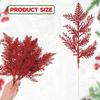 Rami di Pino Artificiale con Glitter Dorati - Ghirlanda di Natale in Plastica, Bouquet - Decorazioni Invernali per la Casa - Decorazione Festiva da Tavolo