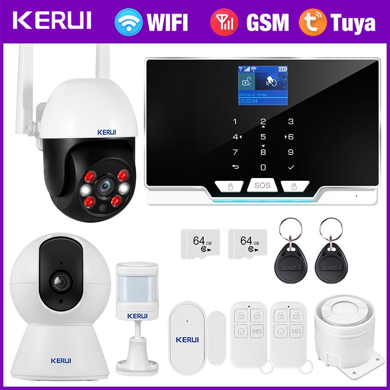 KERUI G20 Wireless Home Alarm System Smart Life WiFi GSM Security Alarm System with Motion Sensor, Support Alexa Google for Home