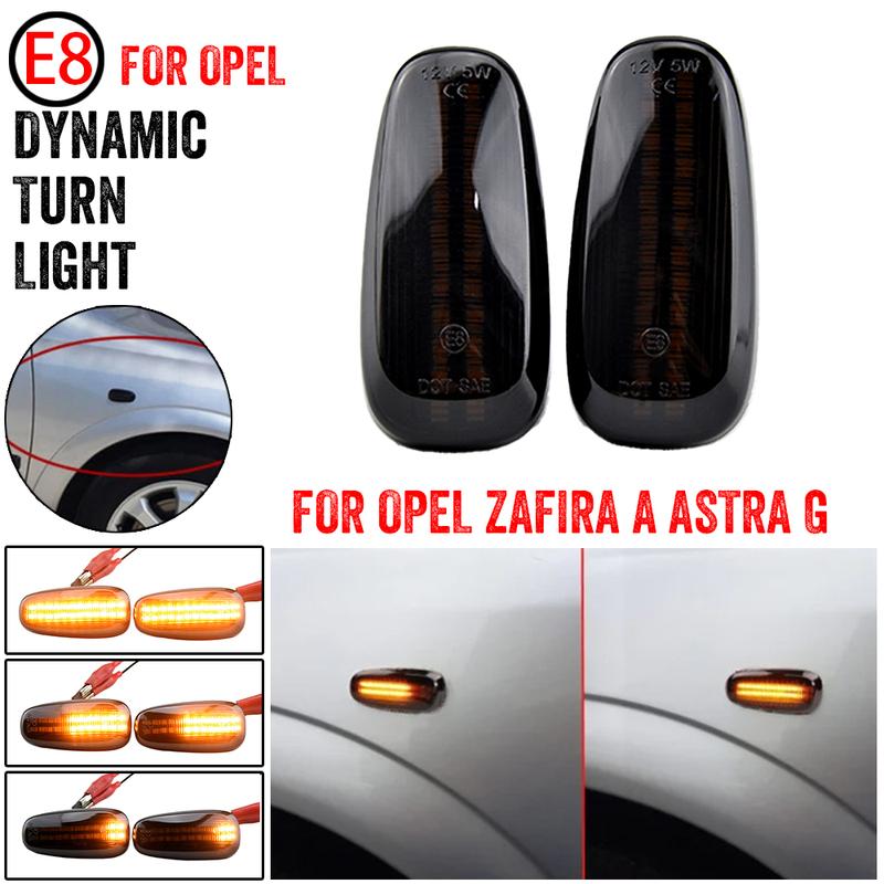 2PCS Signal Lamp Led Side Marker Light Side Indicator 12V Panel Lamp Side Repeater for Opel for Zafira A 99-05 Astra G 98-09