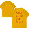 More Amor Por Favor T-Shirt Men Women's Minimalist T-shirt Unisex Inspirational Mental Health Tee Shirts Fashion Oversized Tops