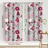 2pcs Cute Love Gnome & Heart Curtains, Perfect for Valentine's Day Window Decor, Whimsical Home Bedroom Living Room Decor