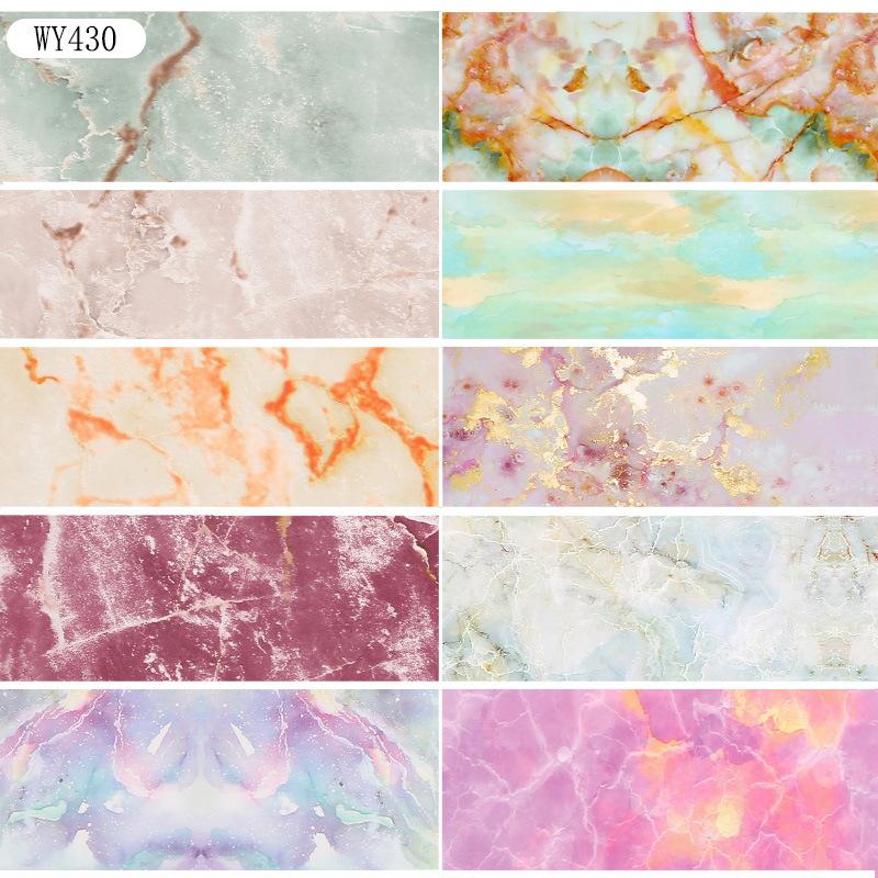 Nail Sticker Marble Pattern Nail Foil Nail Art Transfer Decals Slider Nail Water Decal Design Accessories Manicures Decorations