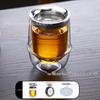 Double-Layer Glass Teapot with Infuser - Anti-Scald, Single-Serve Tea Set for Home or Office