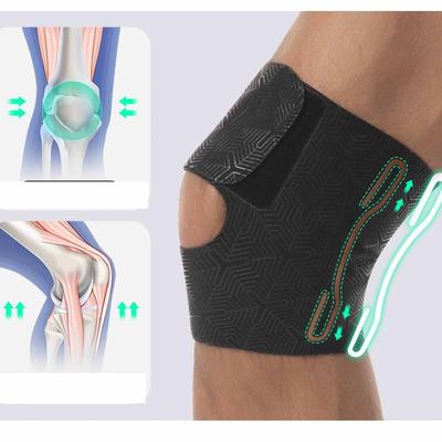 Fixed Support Meniscus Knee Pads - Thin Adjustable Unisex Sports Knee Protectors - Ideal for Running Mountain Climbing