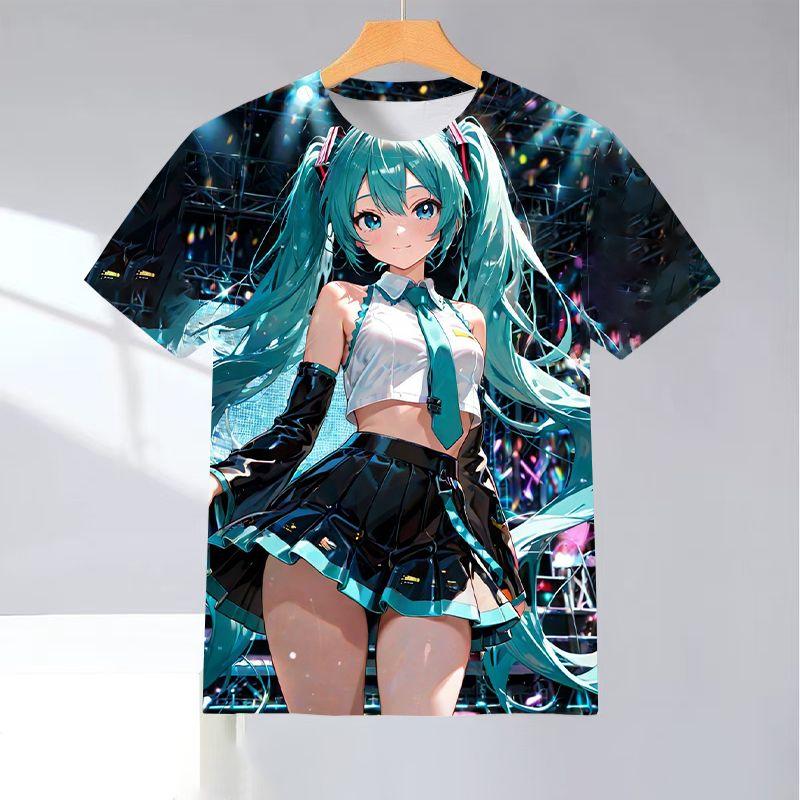 2026 Summer T-shirt Men's Oversized 3D Printed Short-sleeved Family Unisex Children's Sports Shirt